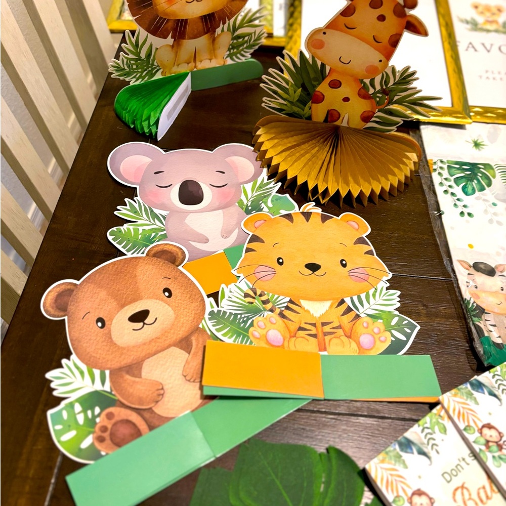 OH Baby Safari Baby Shower Decor Bundlee